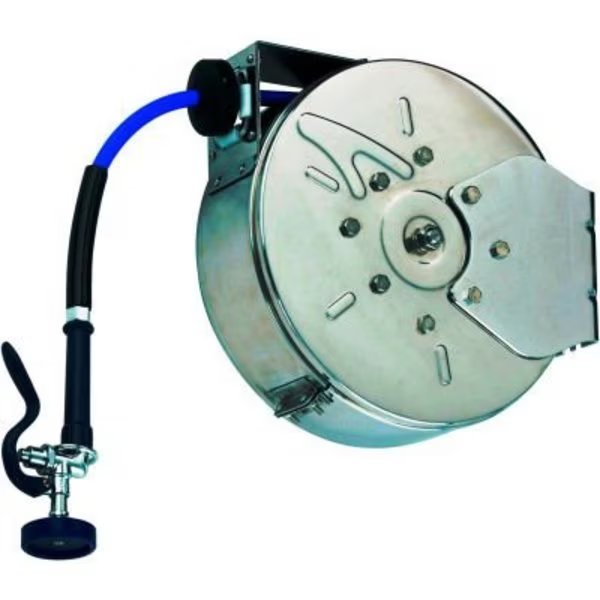 T&S Brass B-7132-01* Open Hose Reel W/ 35' Hose, Stainless Steel, T&S Brass, Mfr#: B-7132-01*